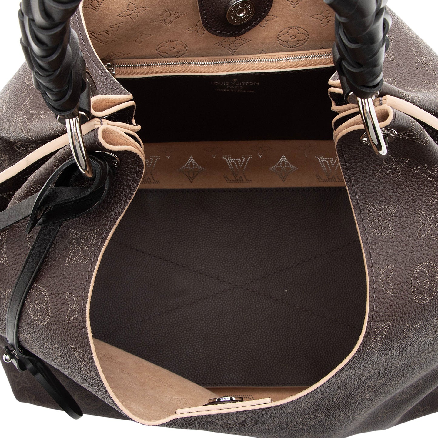Louis Vuitton Mahina Leather Carmel Hobo
