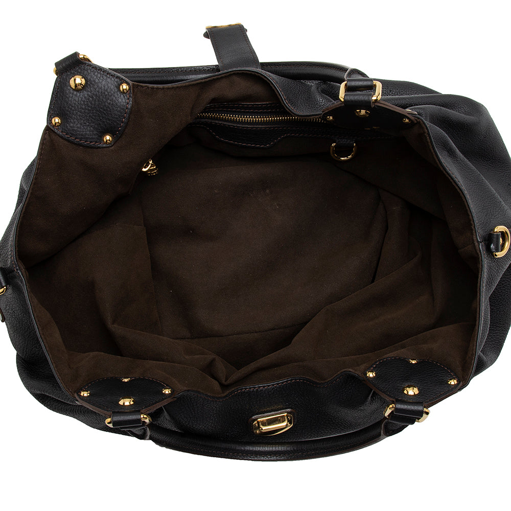 Louis Vuitton Mahina Leather L Hobo (SHF-13020)