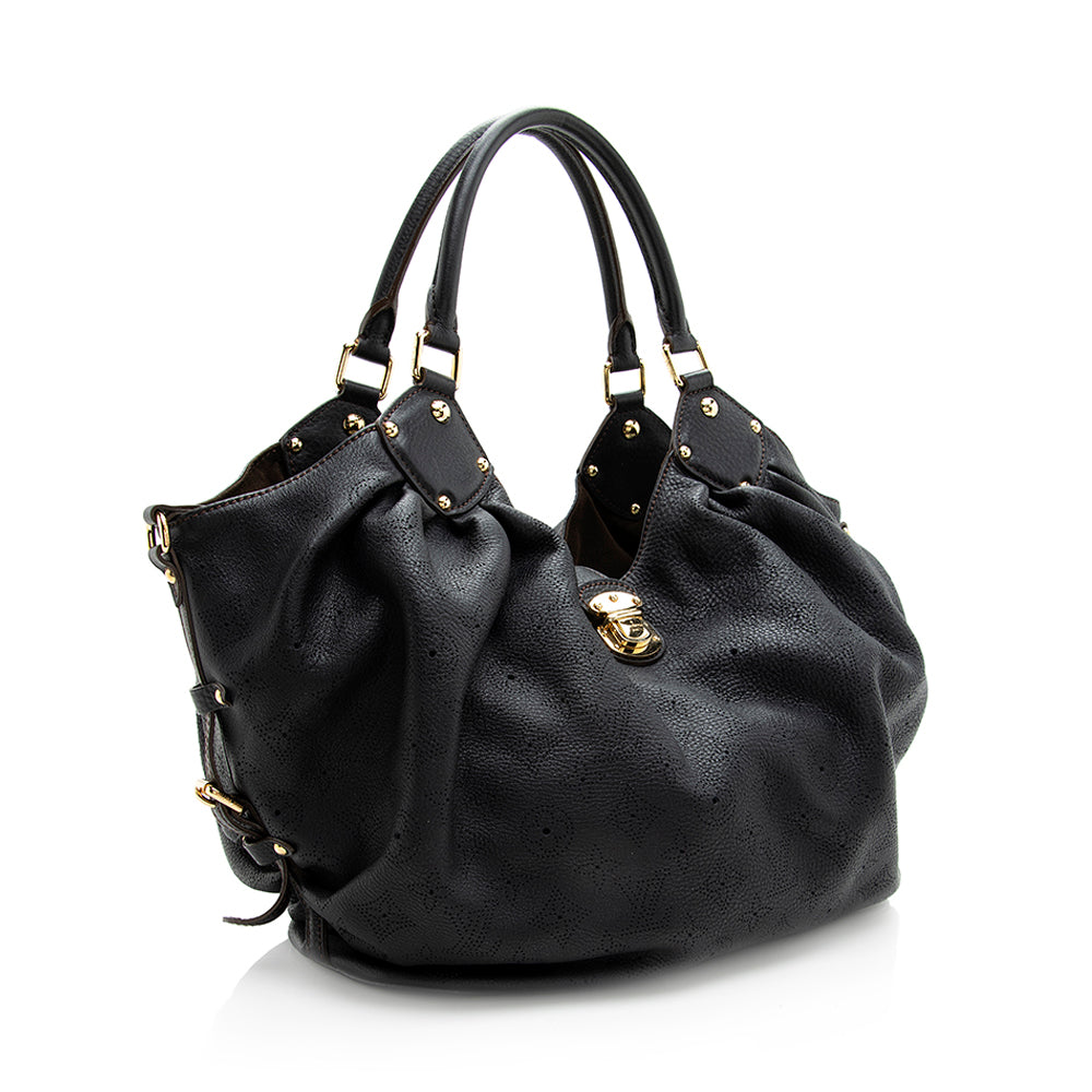 Louis Vuitton Mahina Leather L Hobo (SHF-19378)