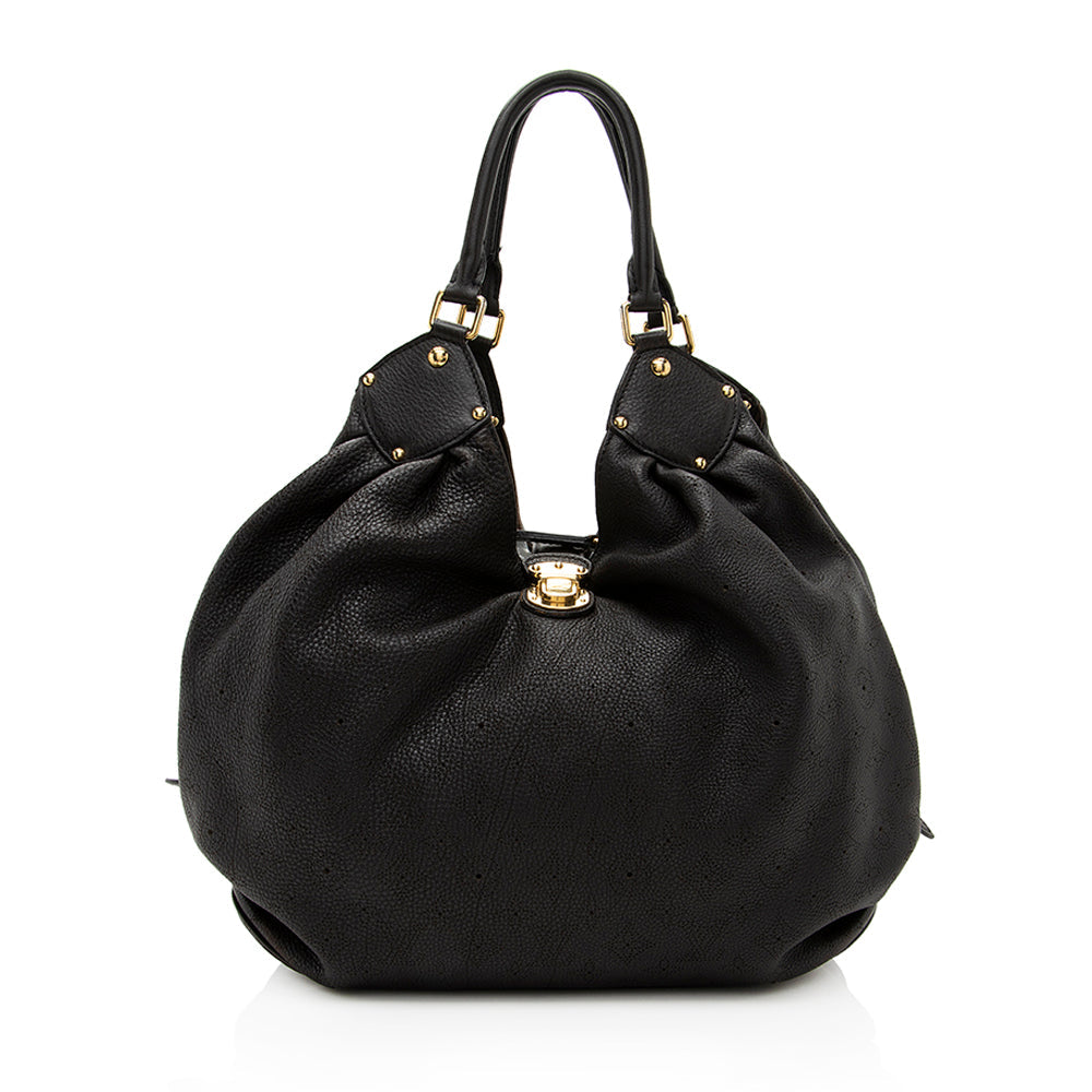 Louis Vuitton Mahina Leather L Hobo (SHF-19856)