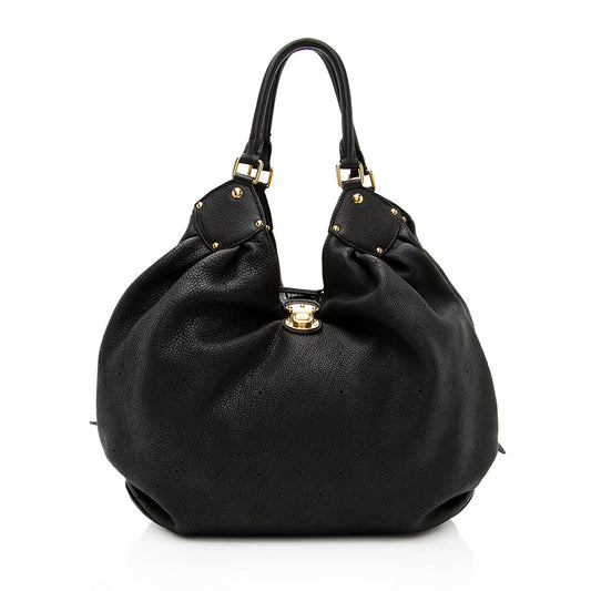 Louis Vuitton Mahina Leather L Hobo (SHF-19856)
