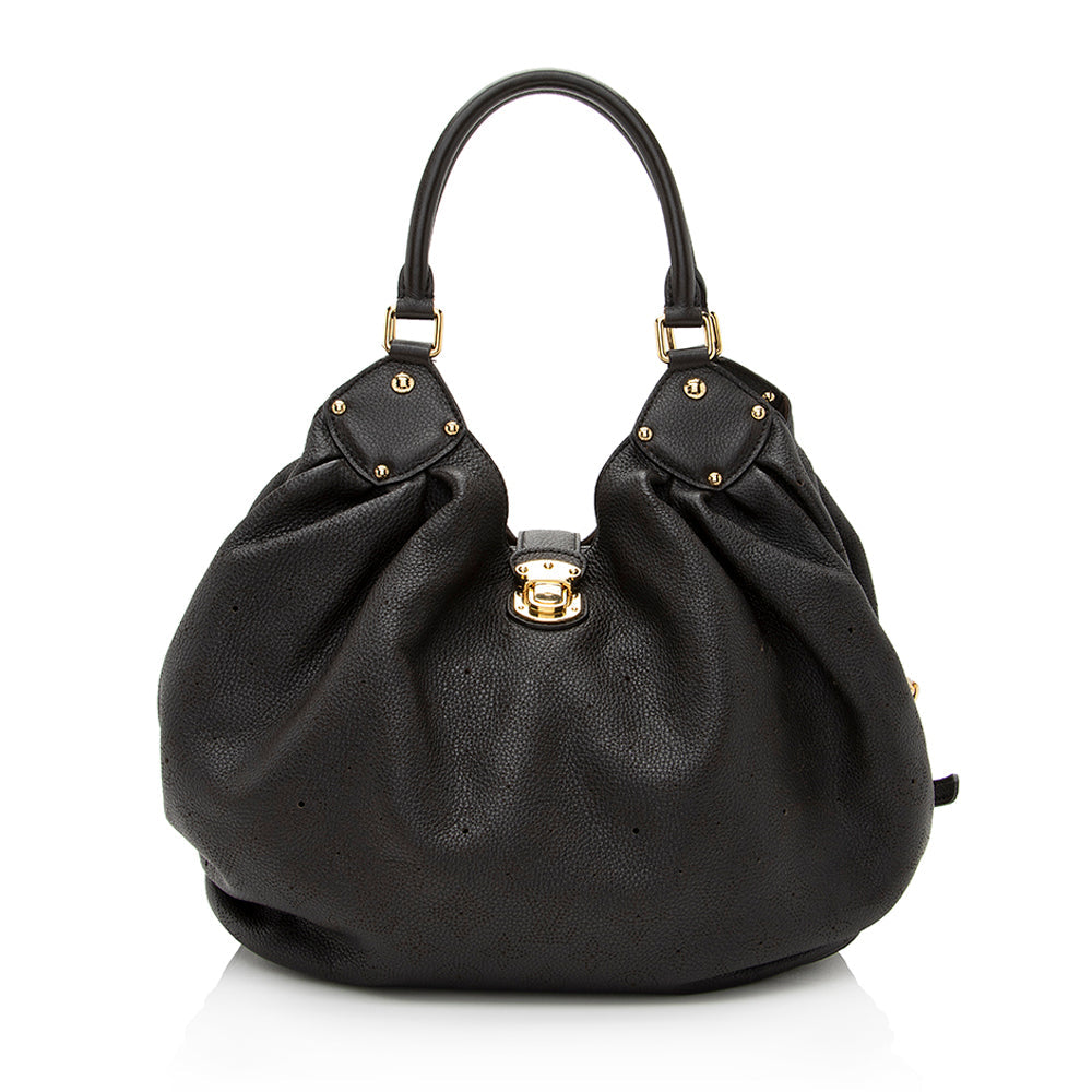 Louis Vuitton Mahina Leather L Hobo (SHF-21768)