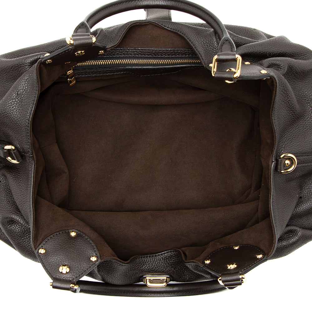 Louis Vuitton Mahina Leather L Hobo (SHF-21768)