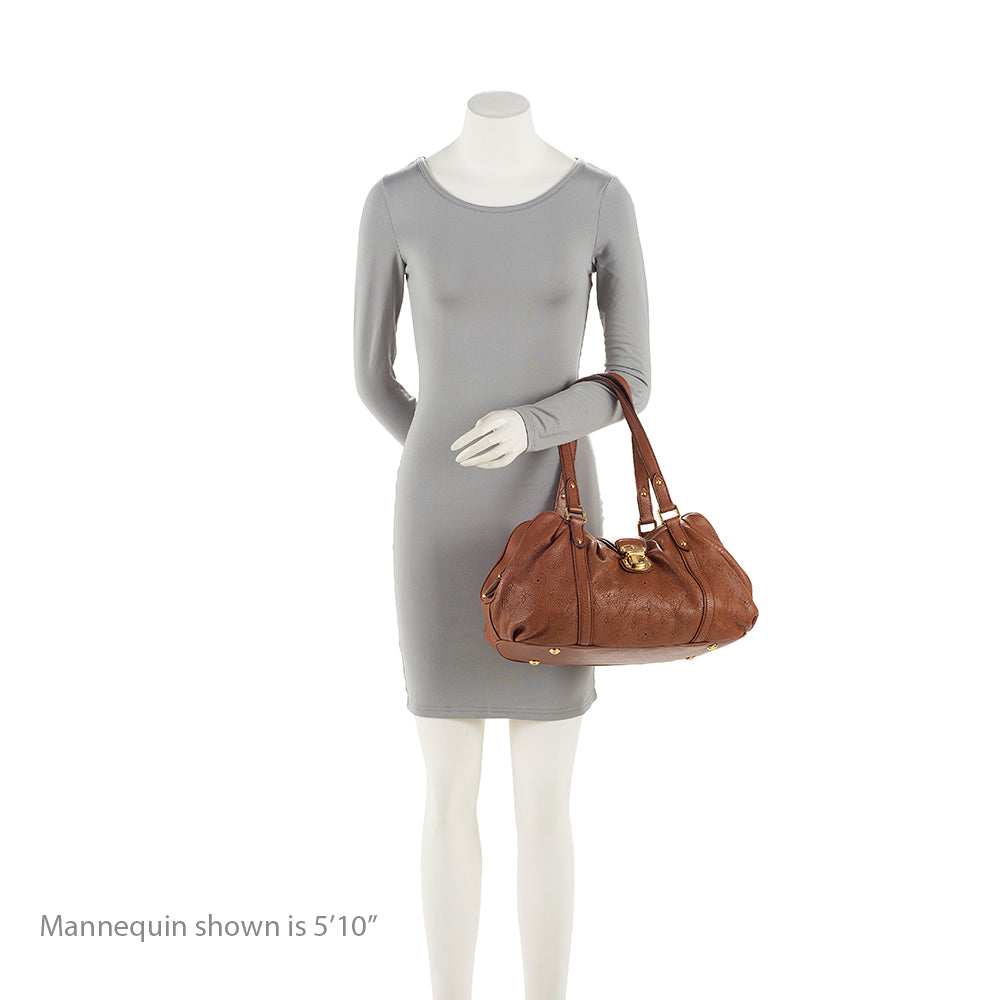 Louis Vuitton Mahina Leather Lunar PM Shoulder Bag (SHF-20919)