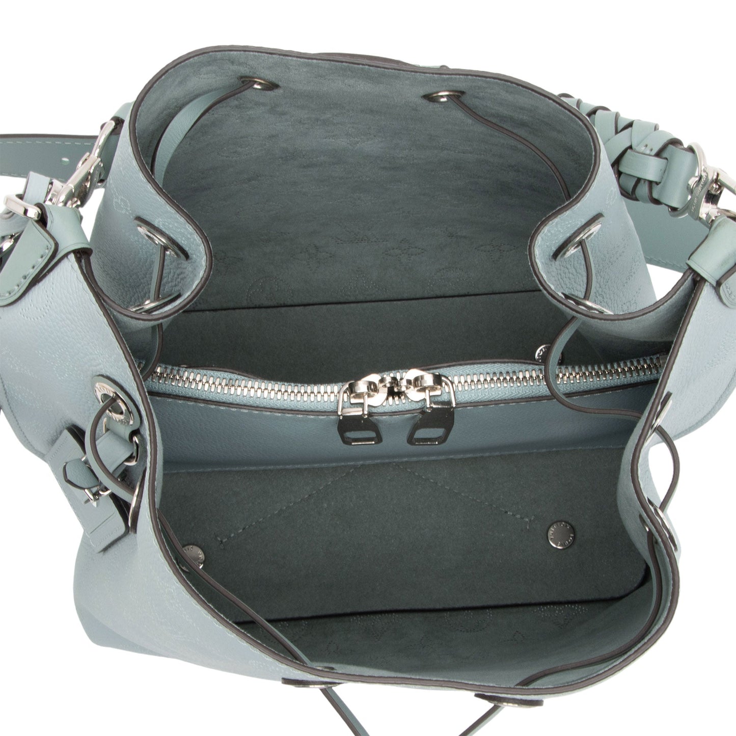 Louis Vuitton Mahina Leather Muria Bucket Bag (SHF-C511ja)