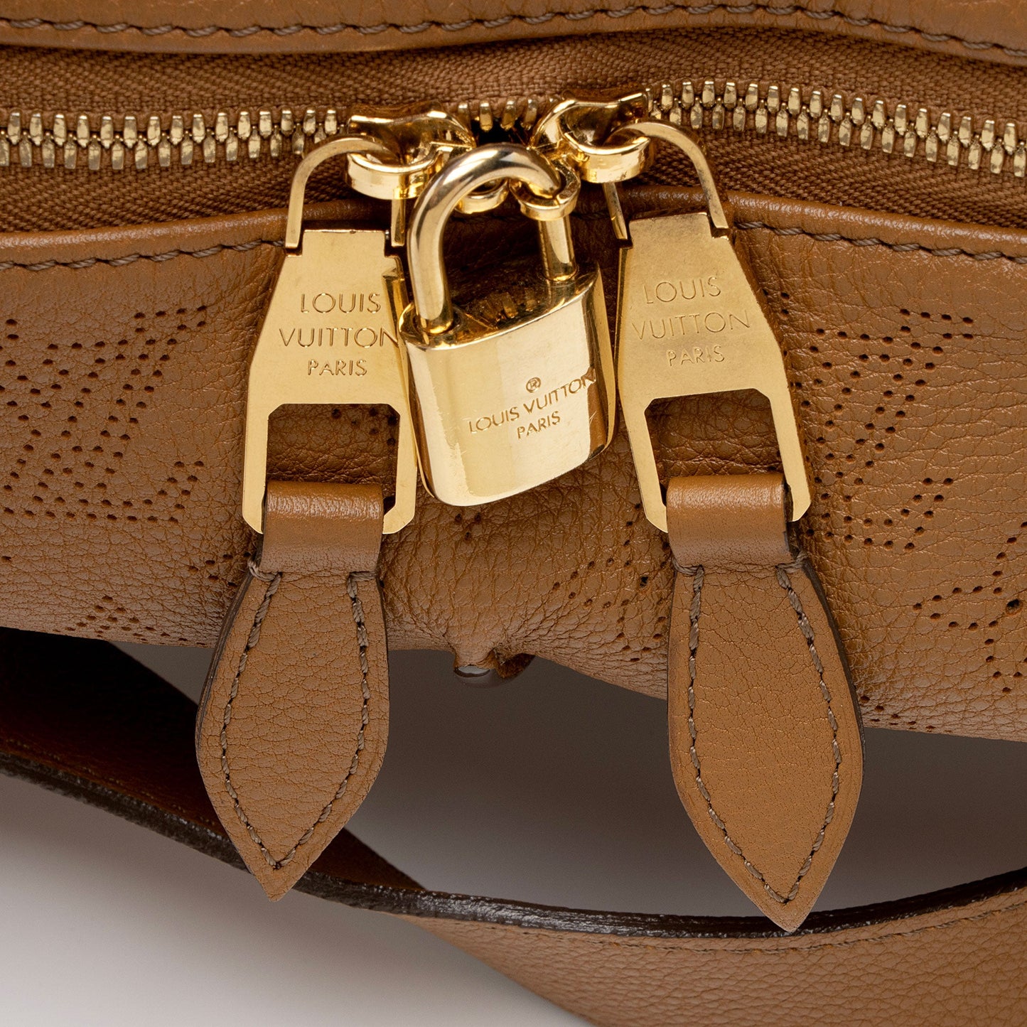 Louis Vuitton Mahina Leather Selene MM Shoulder Bag