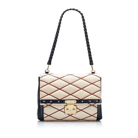Louis Vuitton Malletage Pochette Flap Bag (SHG-hsxRNQ)