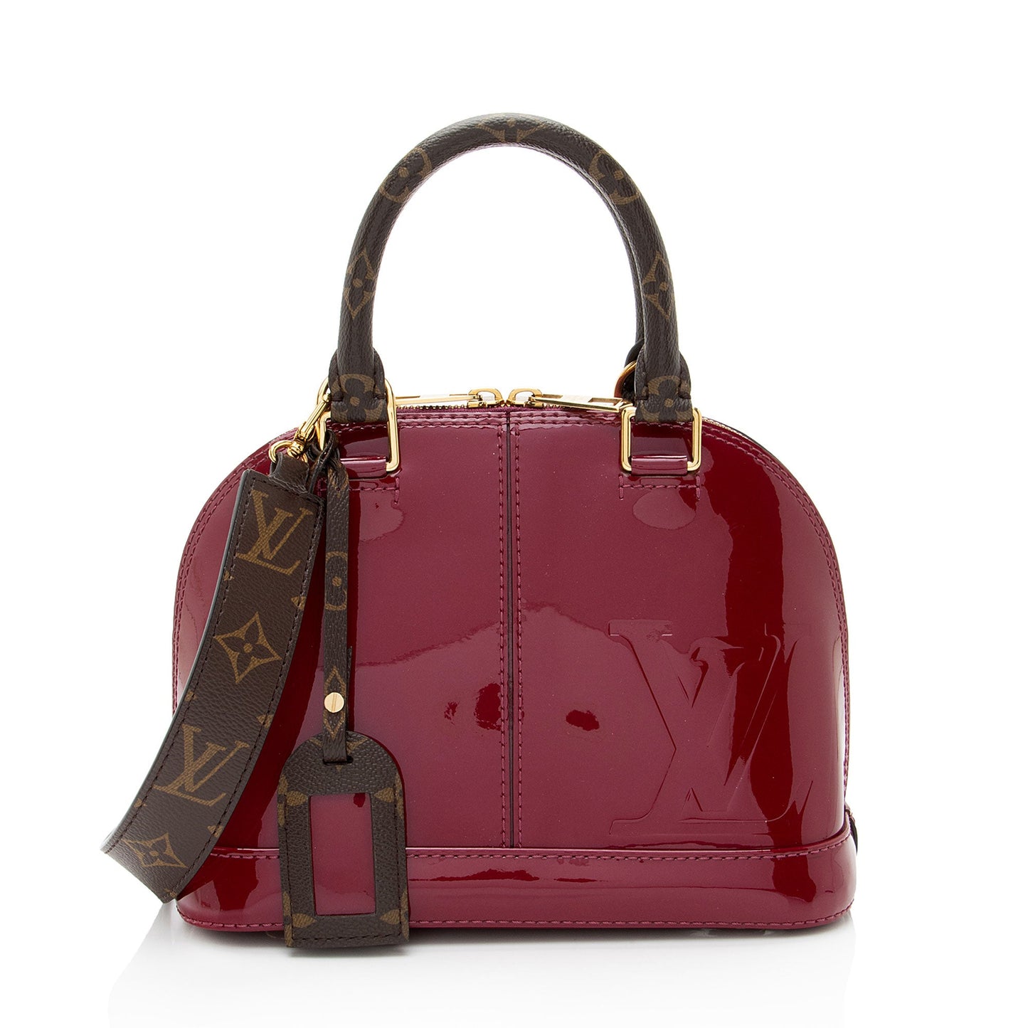 Louis Vuitton Miroir Vernis Alma BB Satchel