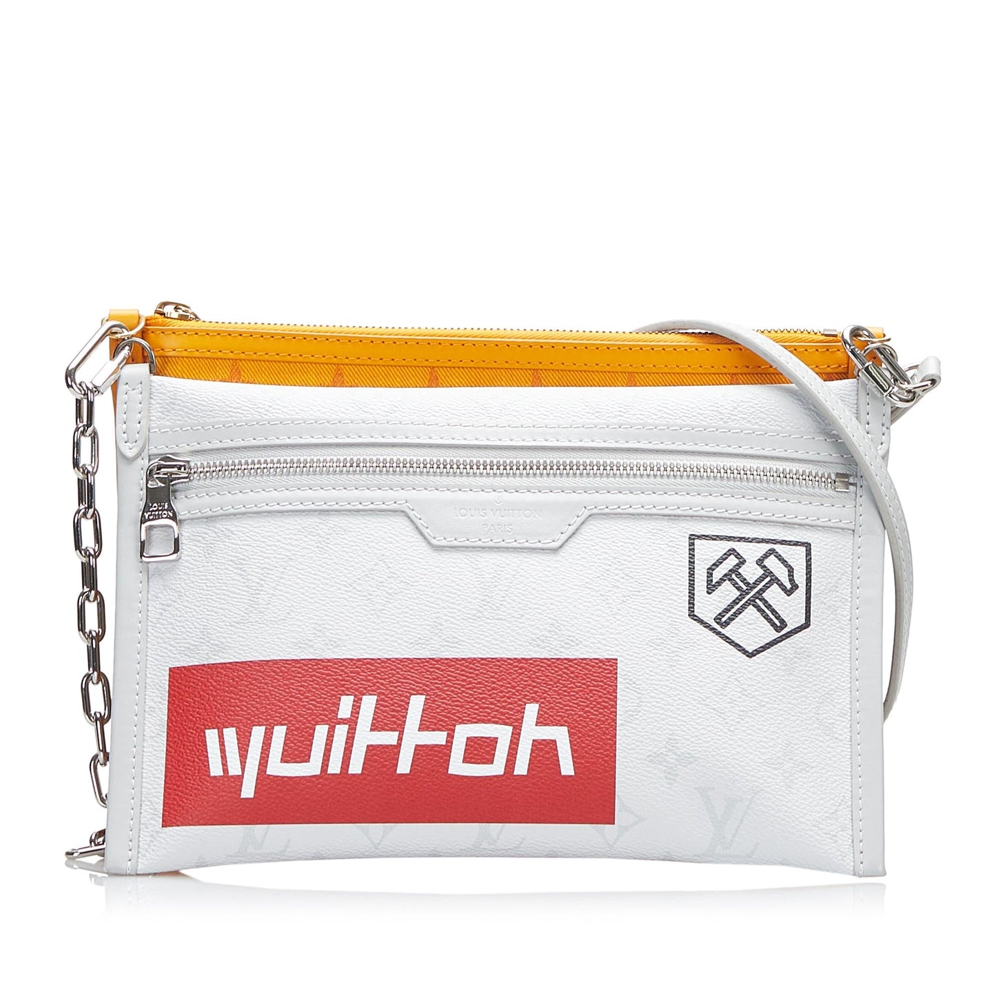 Louis Vuitton Monogram Antartica Double Flat Messenger (SHG-6I3chM)