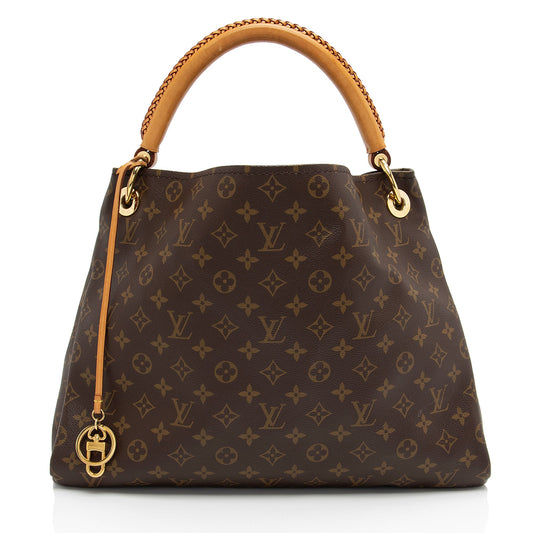 Louis Vuitton Monogram Canvas Artsy MM Shoulder Bag (SHF-FfYl36)
