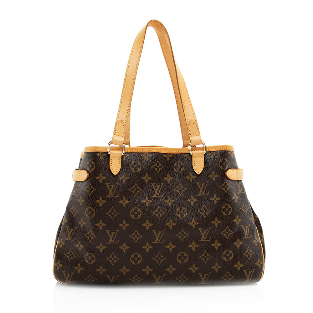 Louis Vuitton Monogram Canvas Batignolles Horizontal Tote (SHF-20168)