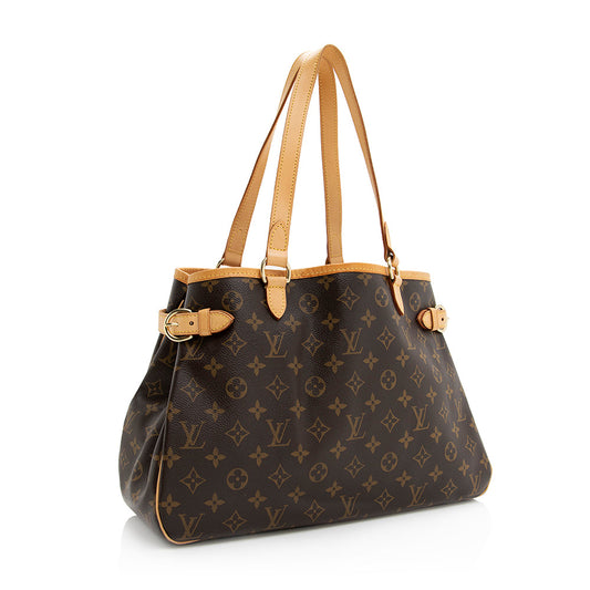 Louis Vuitton Monogram Canvas Batignolles Horizontal Tote (SHF-20168)