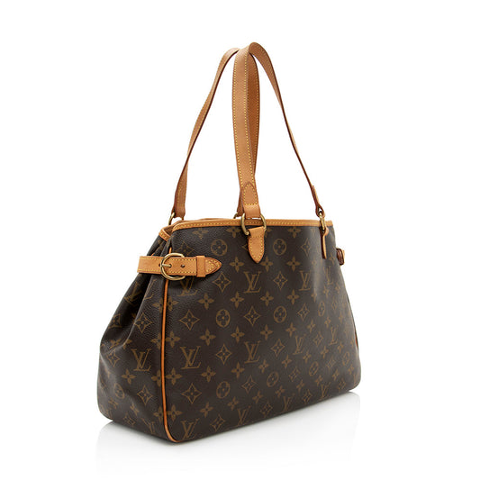 Louis Vuitton Monogram Canvas Batignolles Horizontal Tote (SHF-21118)