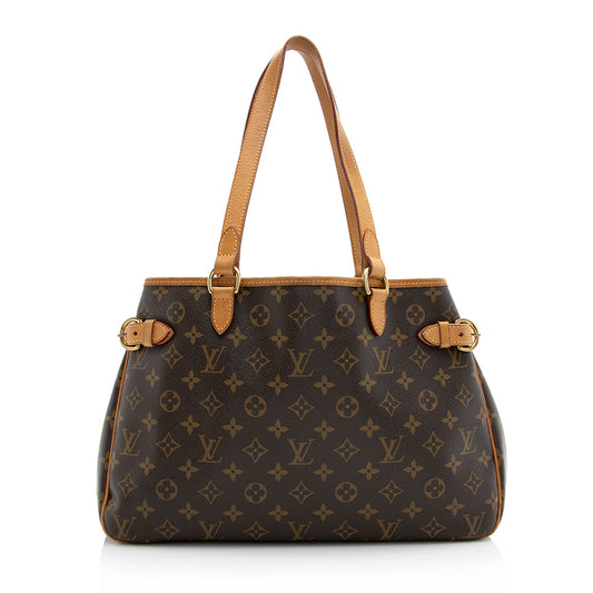 Louis Vuitton Monogram Canvas Batignolles Horizontal Tote (SHF-21273)
