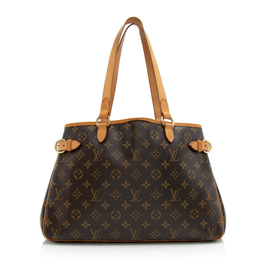 Louis Vuitton Monogram Canvas Batignolles Horizontal Tote (SHF-21274)