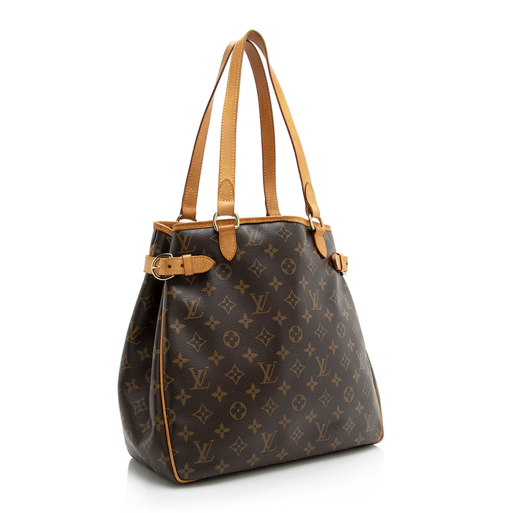 Louis Vuitton Monogram Canvas Batignolles Vertical Tote (SHF-21263)