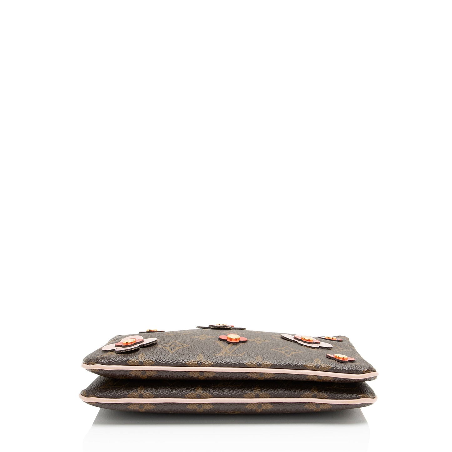 Louis Vuitton Monogram Canvas Blooming Flowers Double Zip Pochette