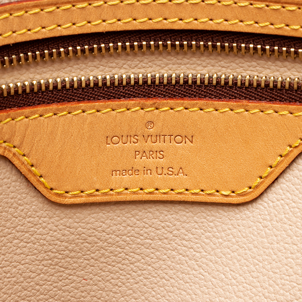 Louis Vuitton Monogram Canvas Bucket GM Tote (SHF-20491)