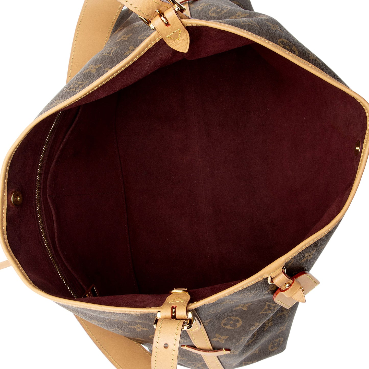 Louis Vuitton Monogram Canvas CarryAll MM Shoulder Bag (SHF-y100jU)