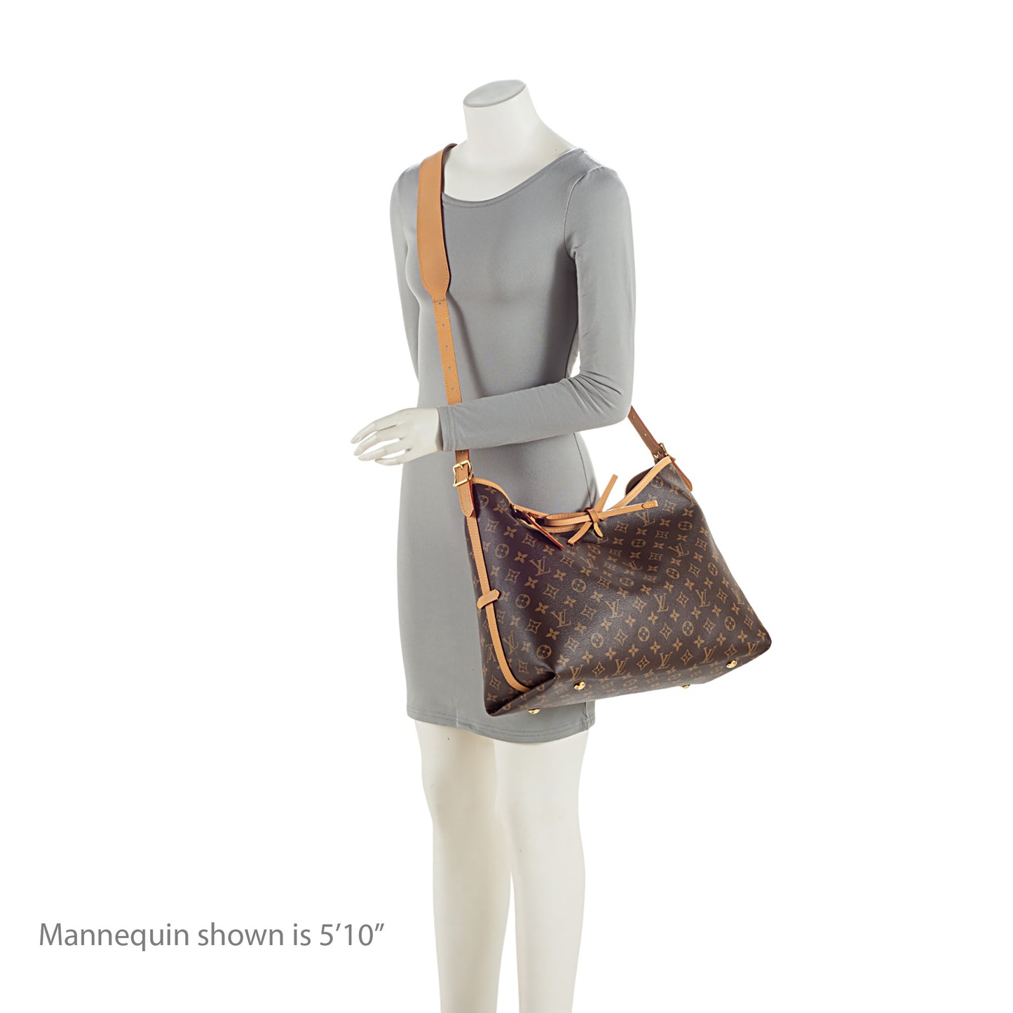 Louis Vuitton Monogram Canvas CarryAll MM Shoulder Bag (SHF-y100jU)