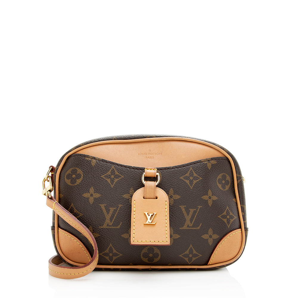 Louis Vuitton Monogram Canvas Deauville Mini Shoulder Bag (SHF-20470)