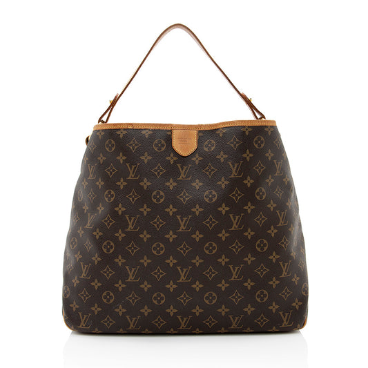 Louis Vuitton Monogram Canvas Delightful MM Shoulder Bag (SHF-21461)