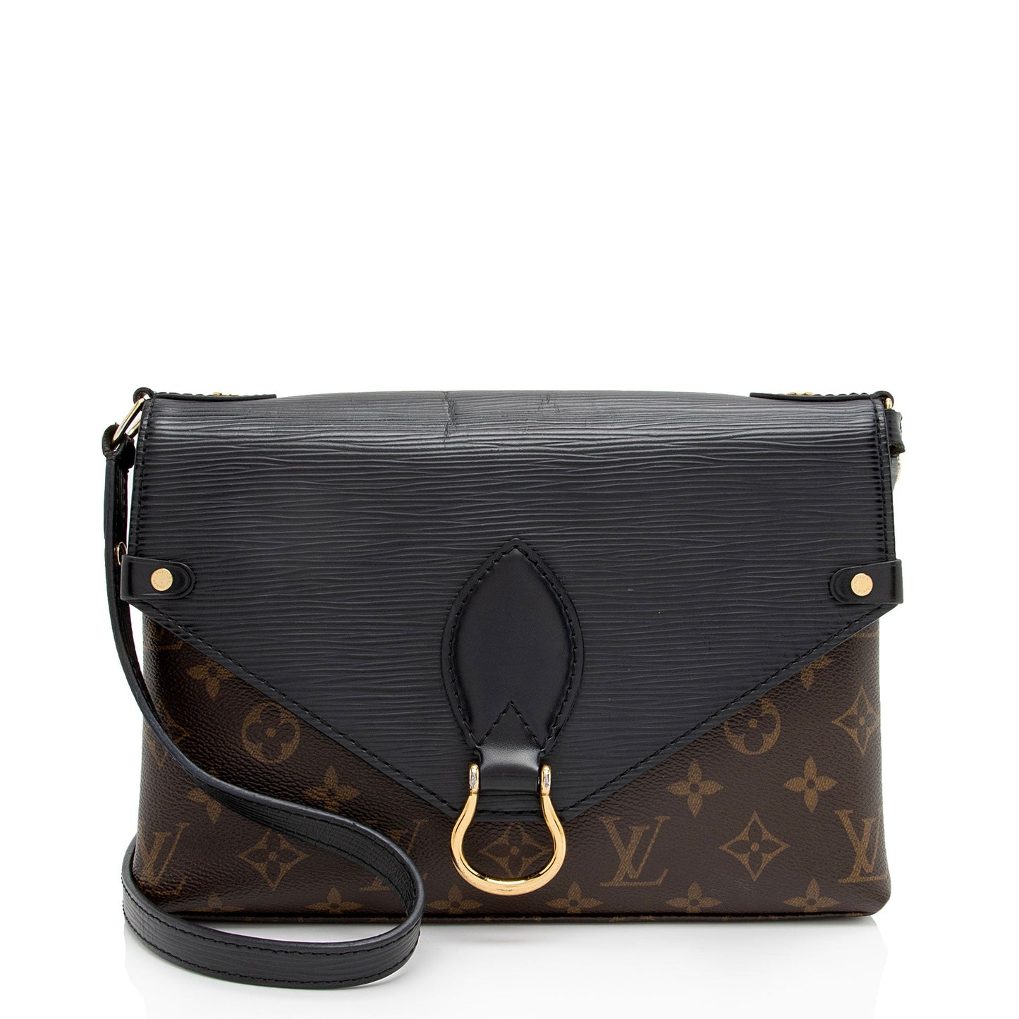 Louis Vuitton Monogram Canvas Epi Leather Saint Michel Shoulder Bag