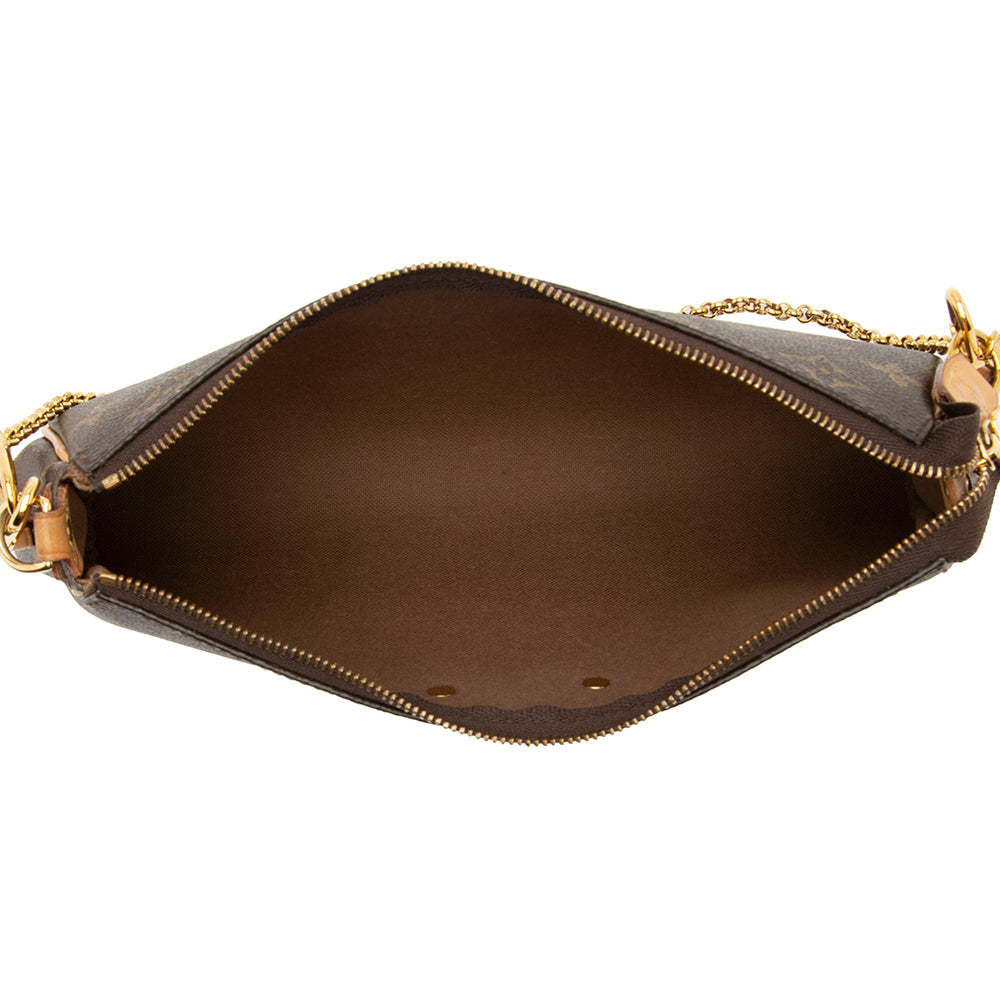 Louis Vuitton Monogram Canvas Eva Clutch (SHF-21136)