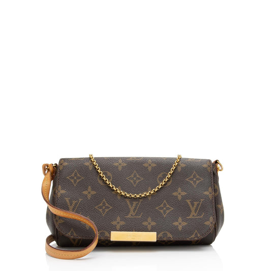 Louis Vuitton Monogram Canvas Favorite PM Shoulder Bag (SHF-w3R6pd)