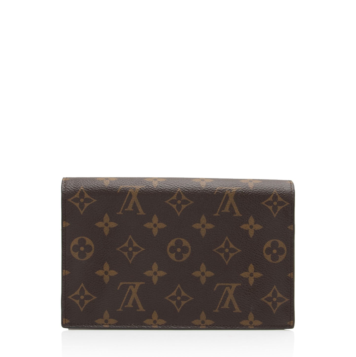 Louis Vuitton Monogram Canvas Flore Chain Wallet (SHF-atcBim)
