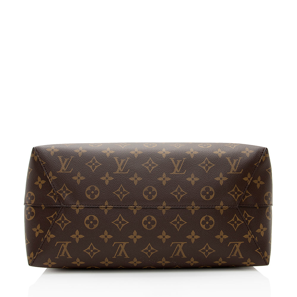 Louis Vuitton Monogram Canvas Flower Hobo (SHF-20417)