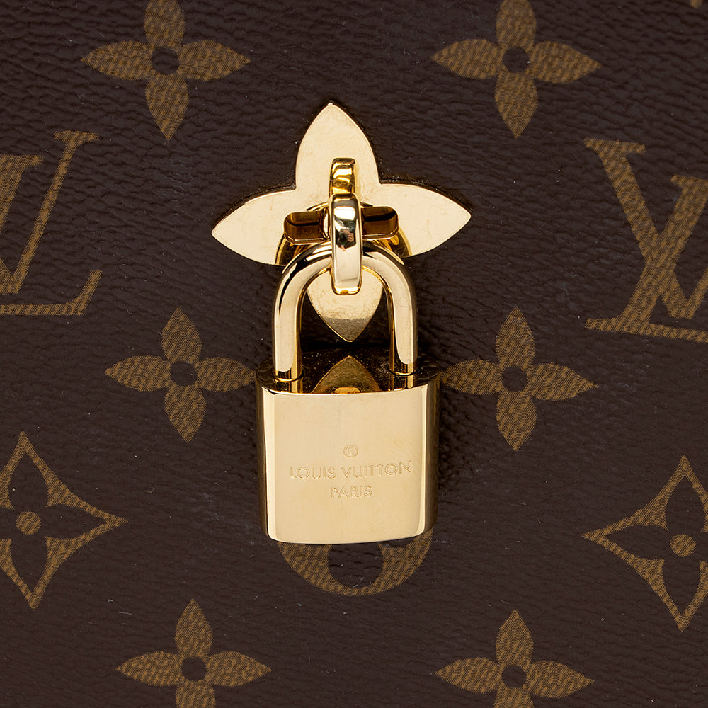 Louis Vuitton Monogram Canvas Flower Hobo (SHF-20417)