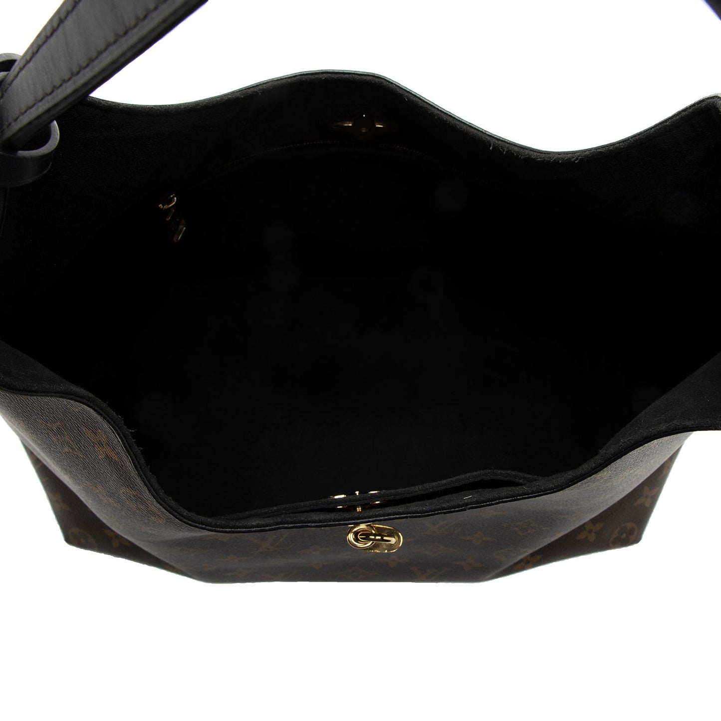 Louis Vuitton Monogram Canvas Flower Hobo (SHF-4d3x9y)