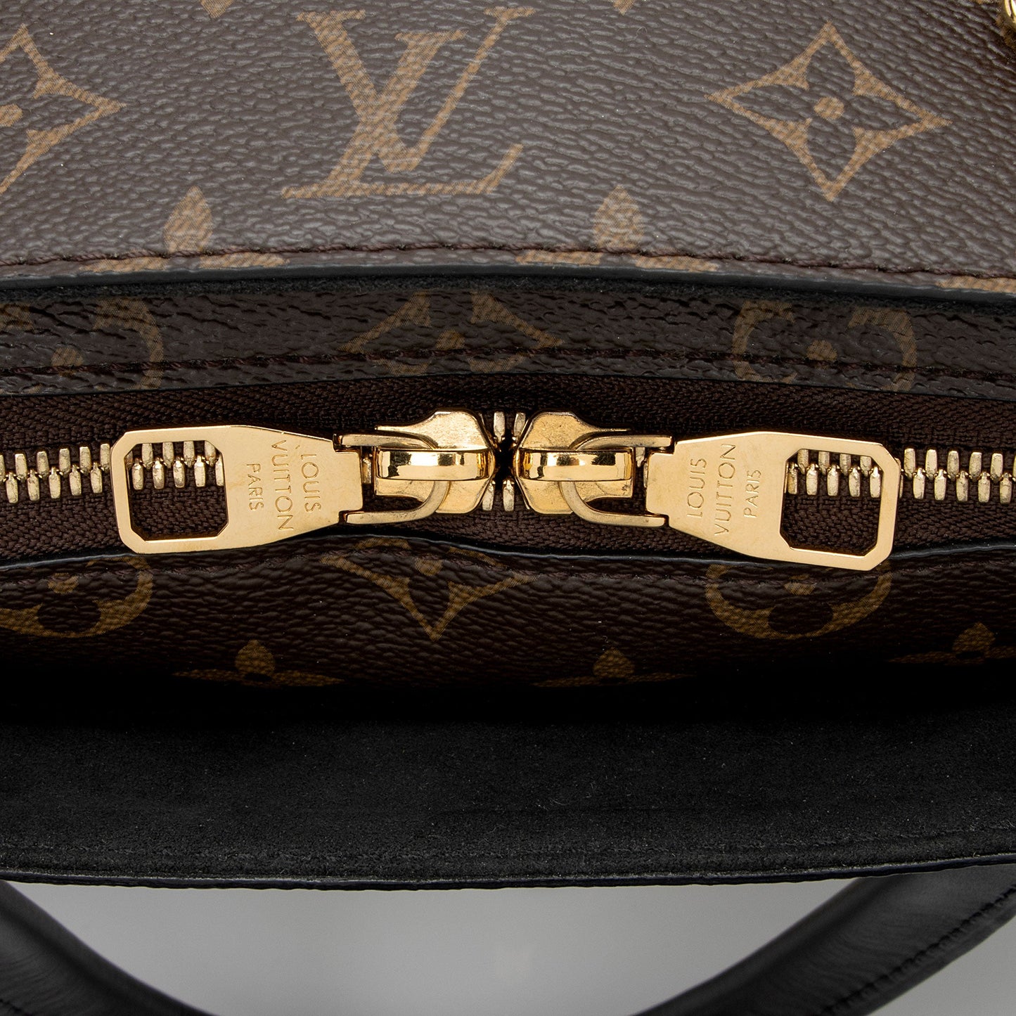 Louis Vuitton Monogram Canvas Flower MM Zip Tote (SHF-9JBTnX)