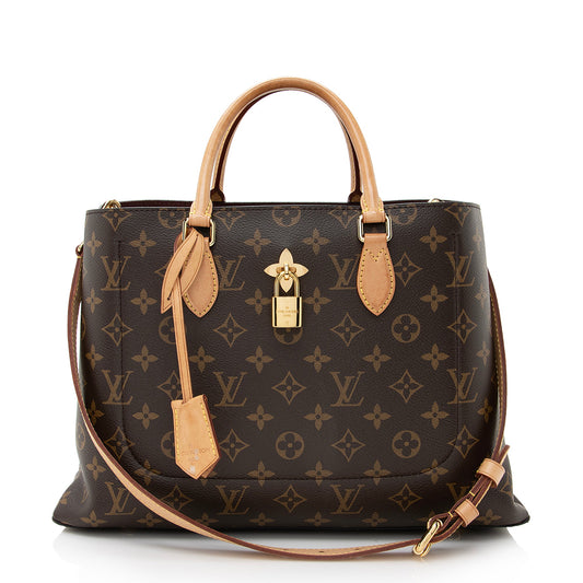 Louis Vuitton Monogram Canvas Flower Tote (SHF-22438)