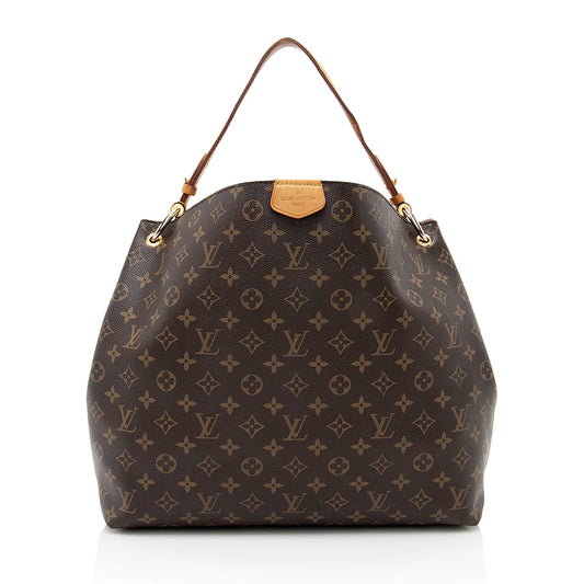 Louis Vuitton Monogram Canvas Graceful MM Hobo (SHF-20173)
