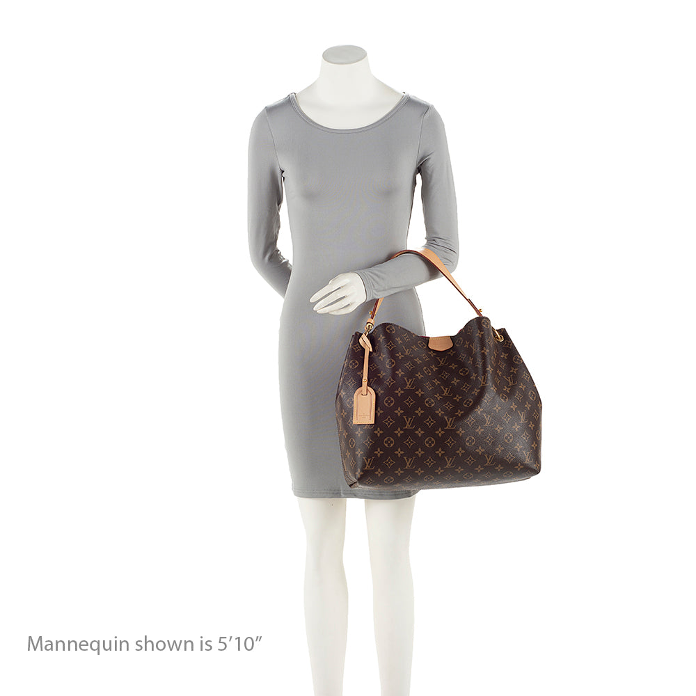 Louis Vuitton Monogram Canvas Graceful MM Hobo (SHF-qPCES1)