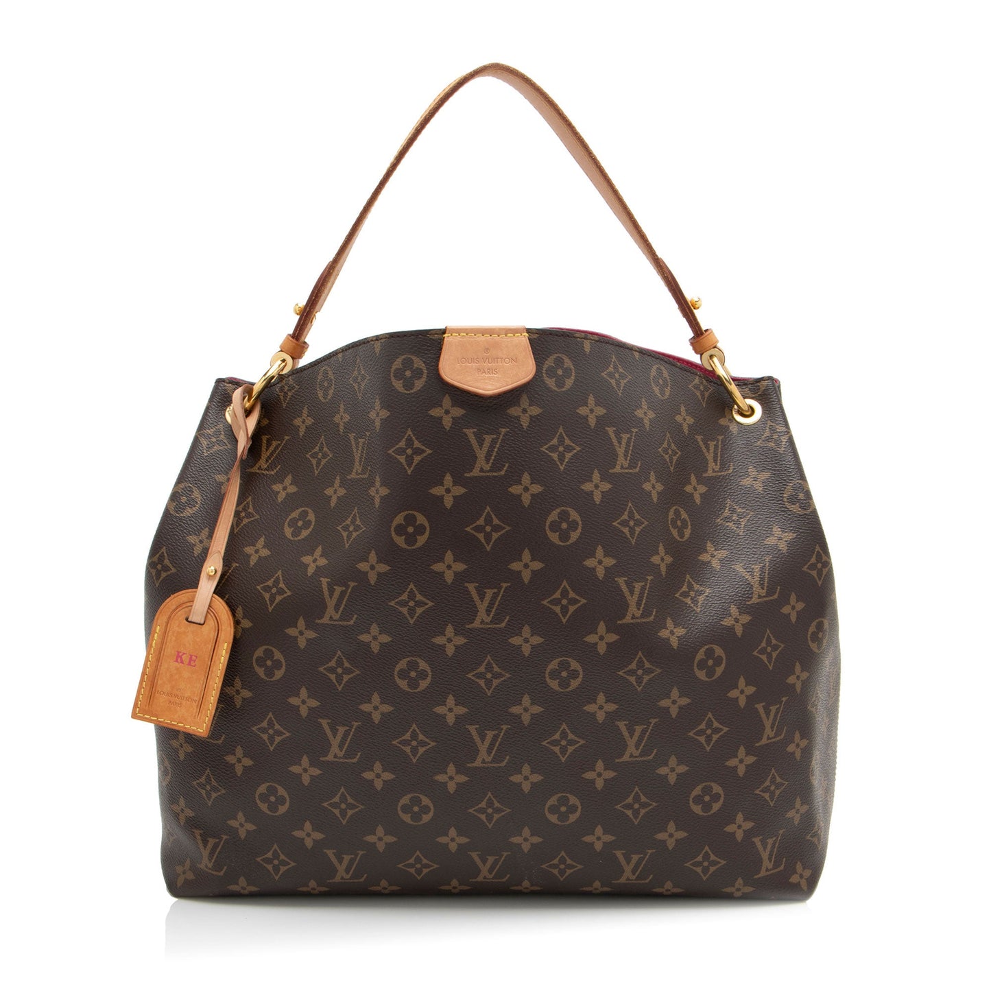 Louis Vuitton Monogram Canvas Graceful MM Hobo (SHF-a5Farx)