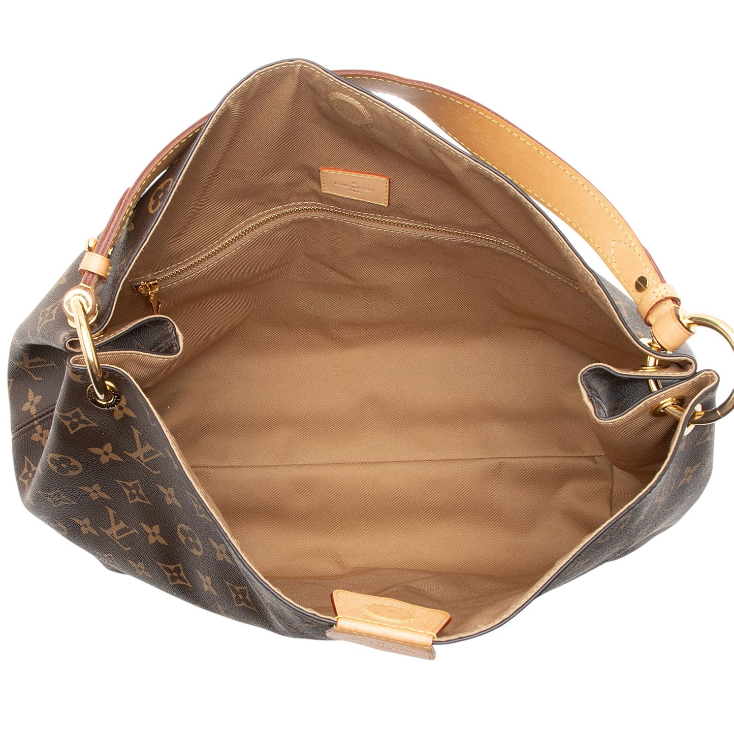 Louis Vuitton Monogram Canvas Graceful MM Hobo (SHF-hxnfQB)