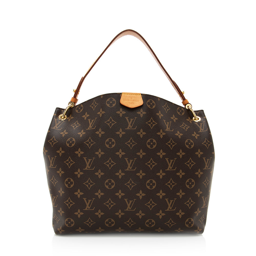 Louis Vuitton Monogram Canvas Graceful PM Hobo (SHF-19963)