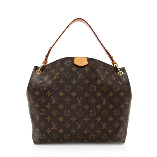 Louis Vuitton Monogram Canvas Graceful PM Hobo (SHF-19963)