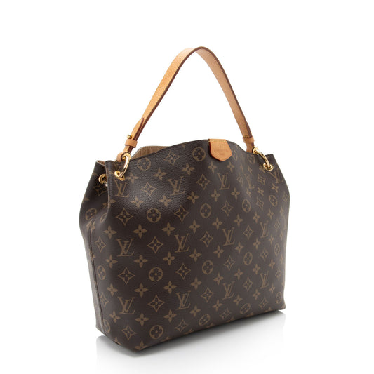 Louis Vuitton Monogram Canvas Graceful PM Hobo (SHF-4e1adL)