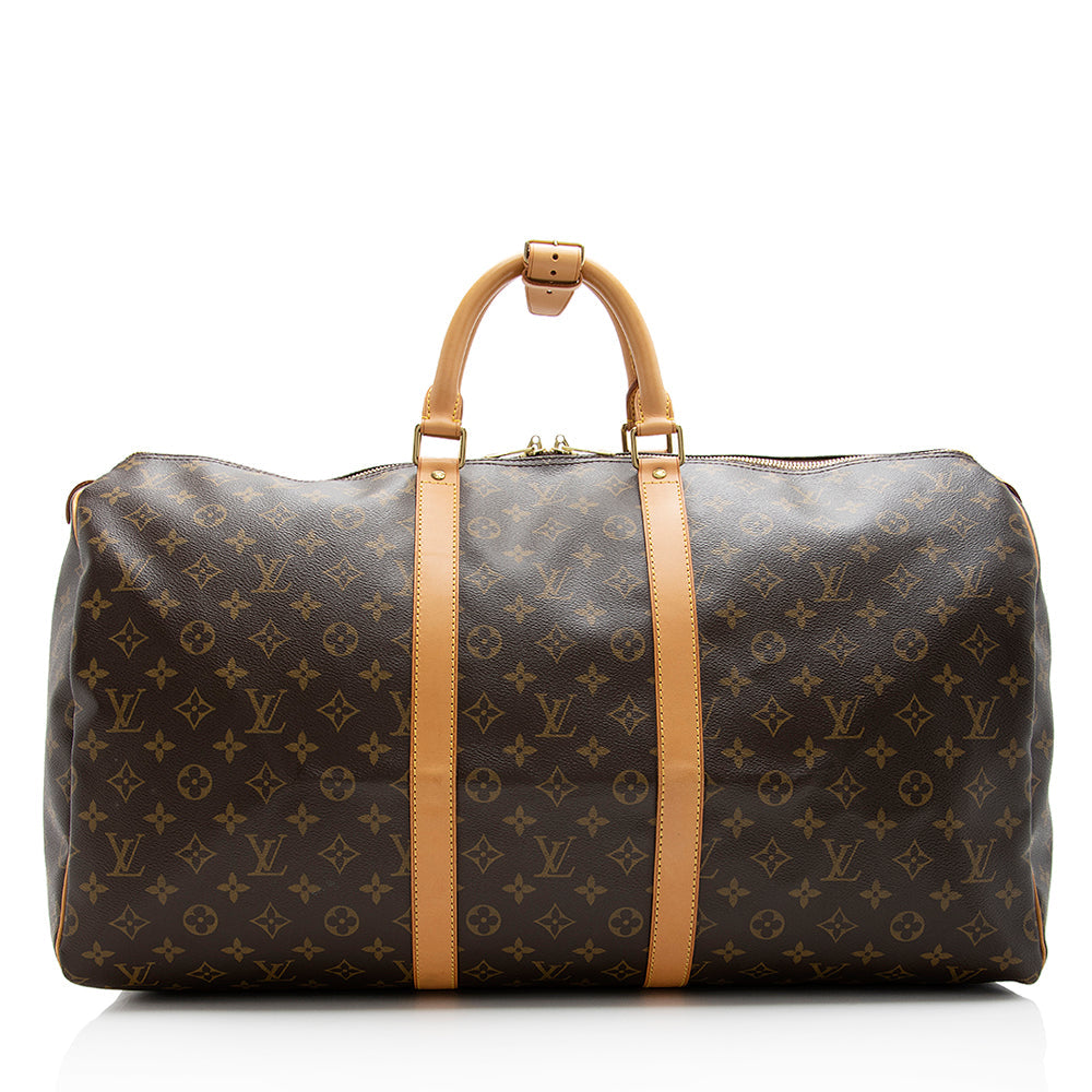 Louis Vuitton Monogram Canvas Keepall 55 Duffel Bag (SHF-21141)