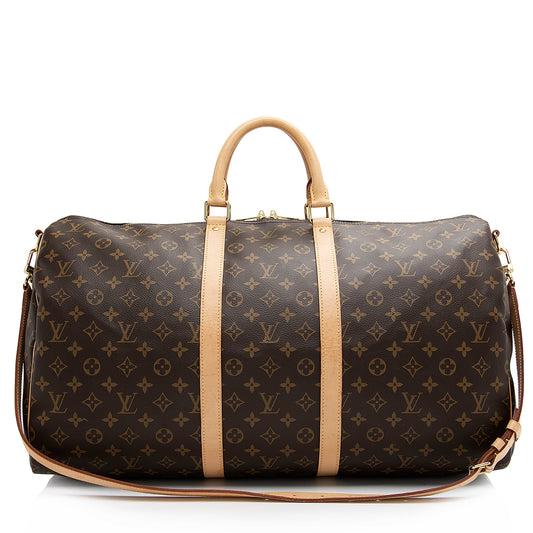 Louis Vuitton Vintage Monogram Canvas Keepall Bandouliere 50 Duffle Bag (SHF-JnQc5j)