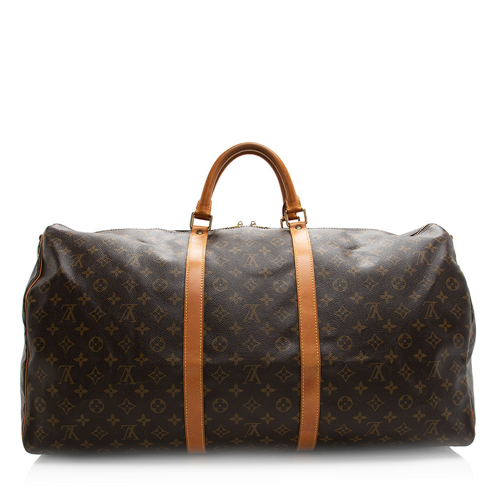 Louis Vuitton Vintage Monogram Canvas Keepall Bandouliere 60 Duffel Bag -  (SHF-20342)