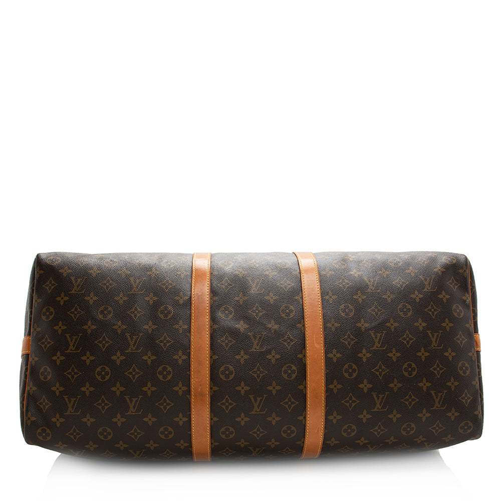 Louis Vuitton Vintage Monogram Canvas Keepall Bandouliere 60 Duffel Bag -  (SHF-20342)