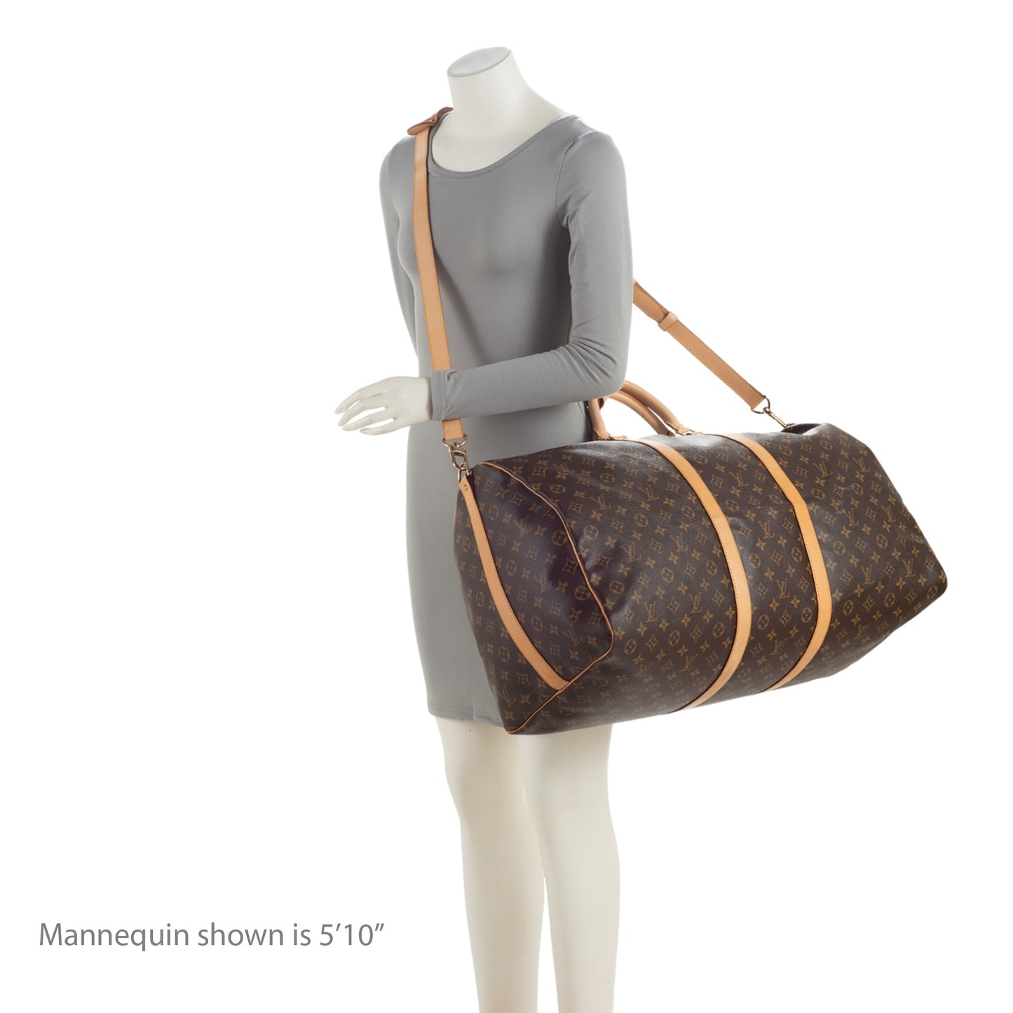 Louis Vuitton Monogram Canvas Keepall Bandouliere 60 Duffle Bag (SHF-4fYsK1)