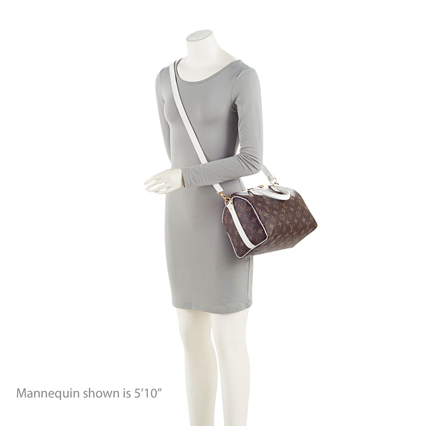 Louis Vuitton Monogram Canvas LV Match Speedy Bandouliere 25 Satchel (SHF-C23die)