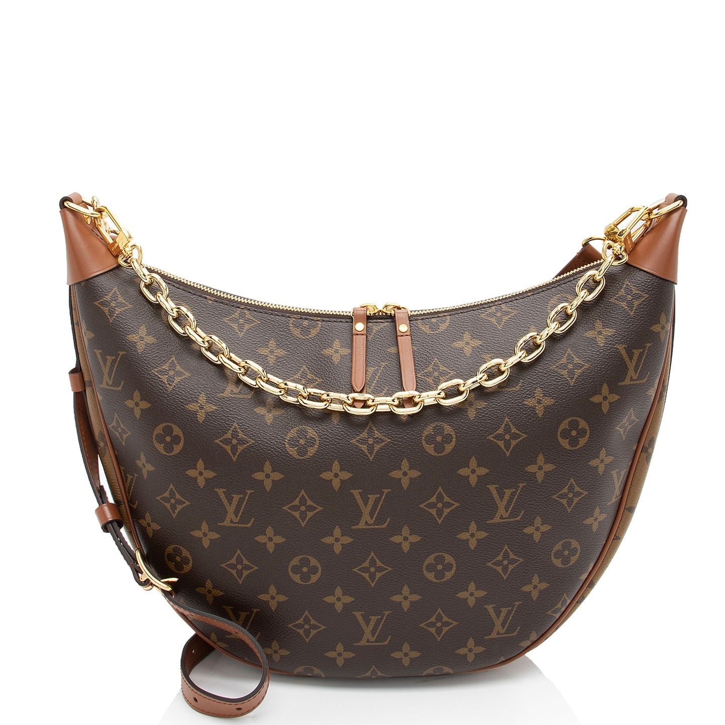 Louis Vuitton Monogram Canvas Loop Hobo (SHF-wexBck)