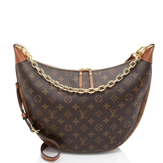 Louis Vuitton Monogram Canvas Loop Hobo (SHF-wexBck)